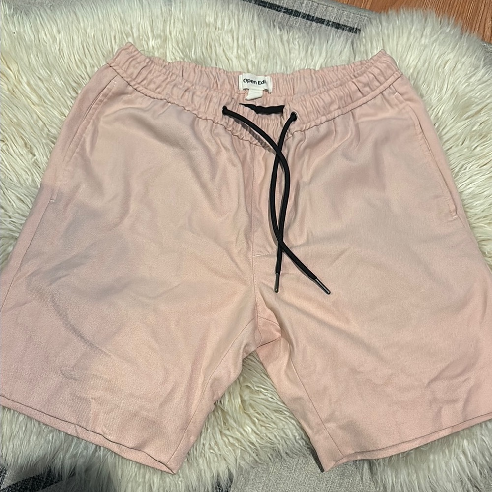 Men’s Open Edit Pink Drawstring Shorts Small
